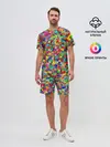 Мужской костюм с шортами / РАЗНОЦВЕТНЫЙ ПАЗЛ