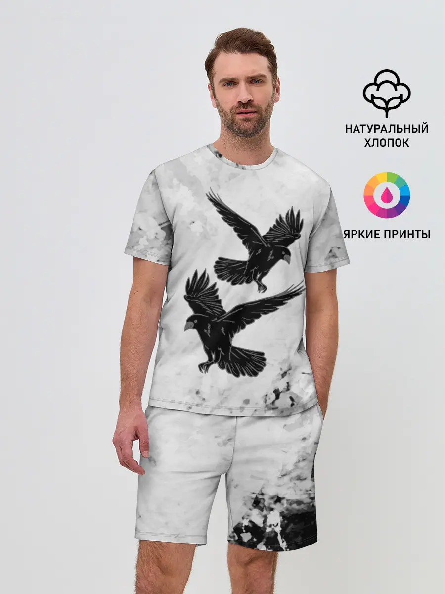 Мужской костюм с шортами / Gothic crows