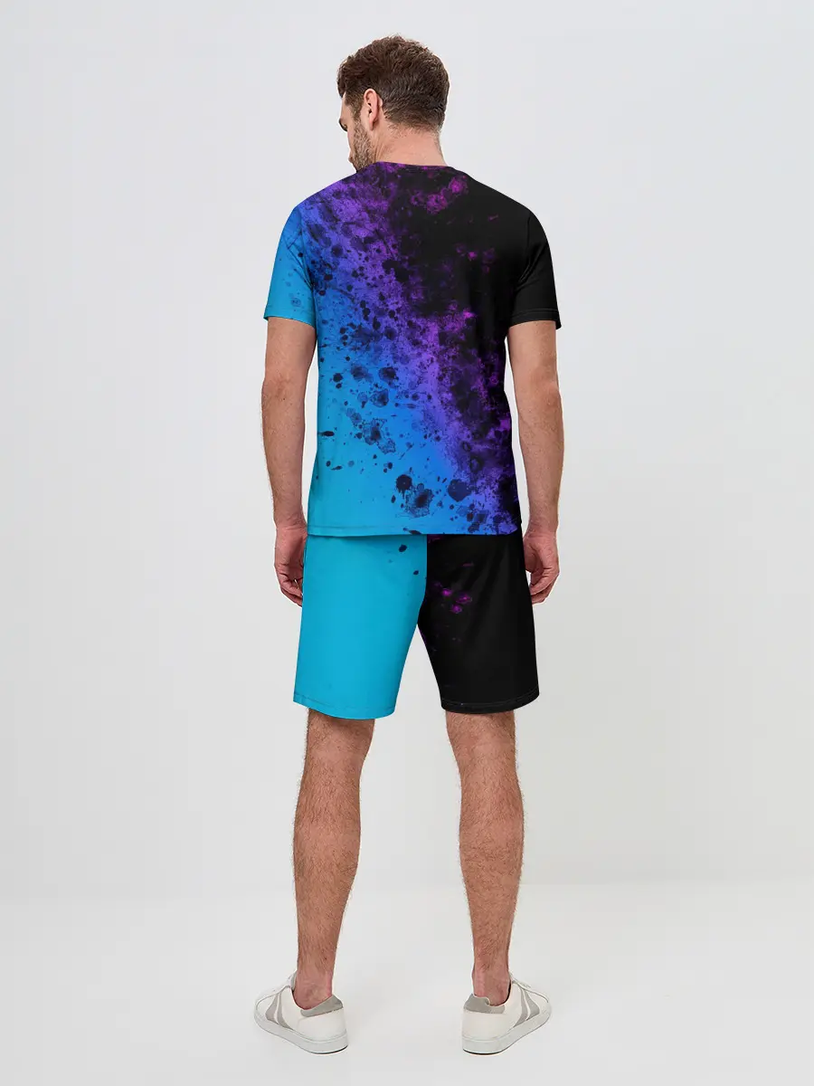 Мужской костюм с шортами / Неоновые Краски