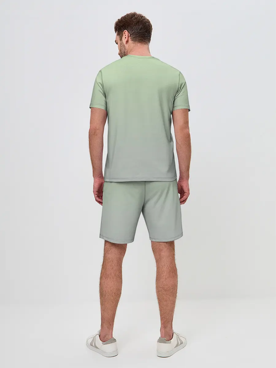 Мужской костюм с шортами / дикий кот оцелот