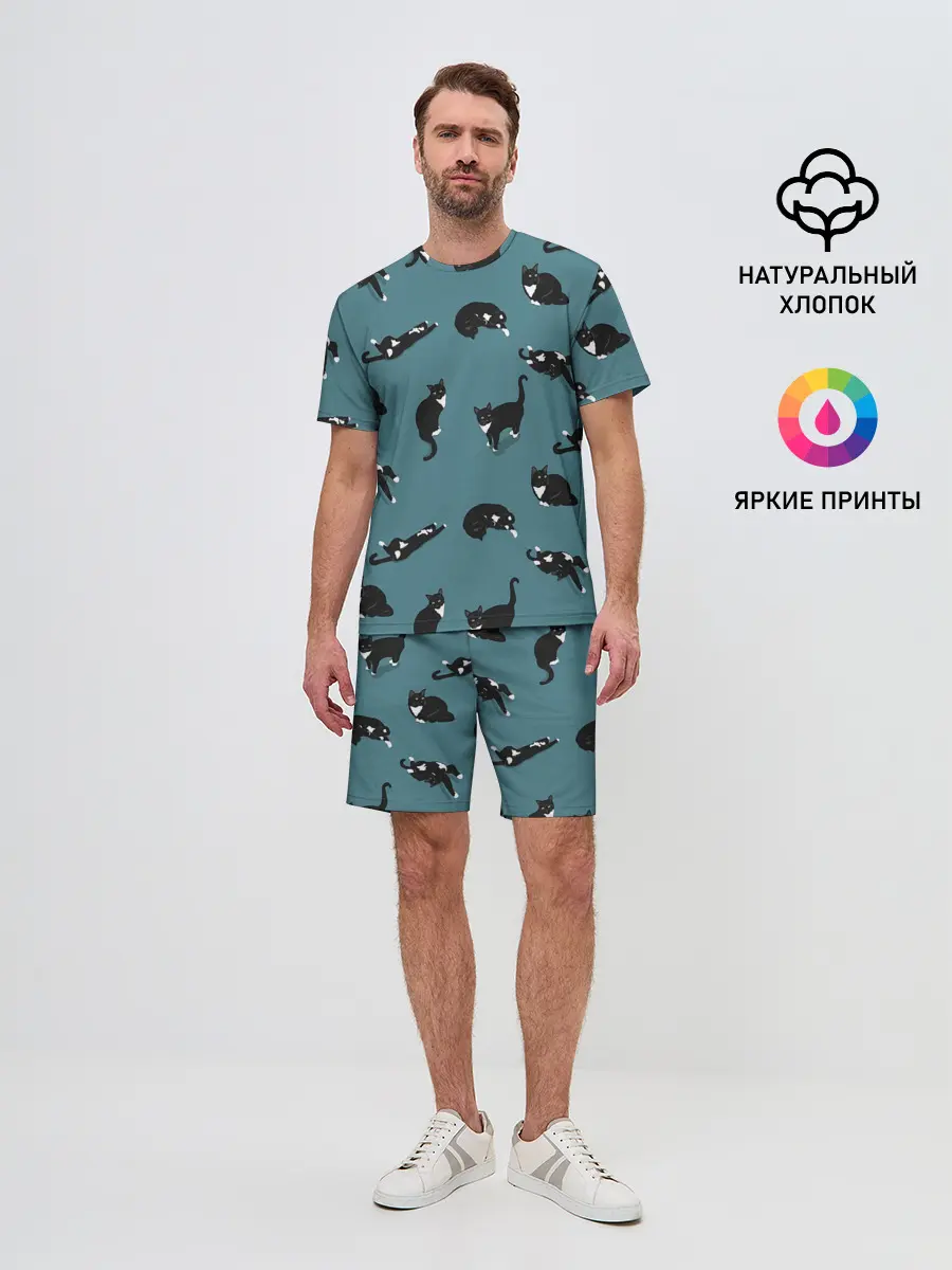 Мужской костюм с шортами / Коты и кошечки