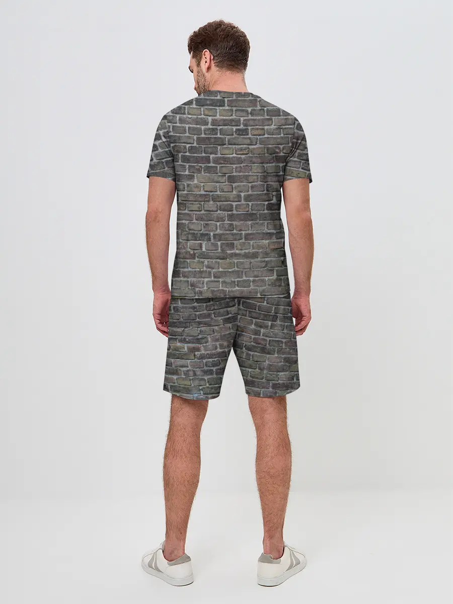 Мужской костюм с шортами / кирпич