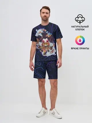 Мужской костюм с шортами / Призрак в доспехах | Cyberpunk