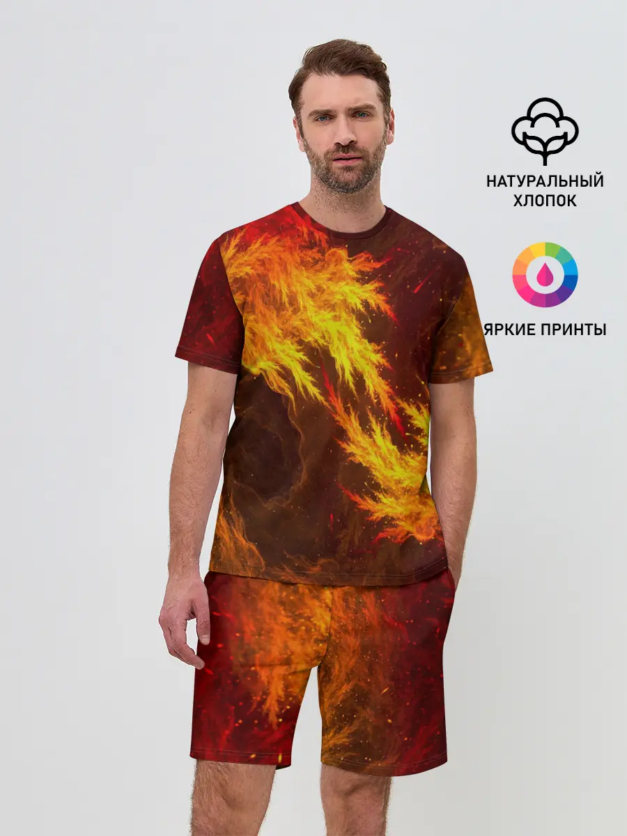 Мужской костюм с шортами / Битва огней