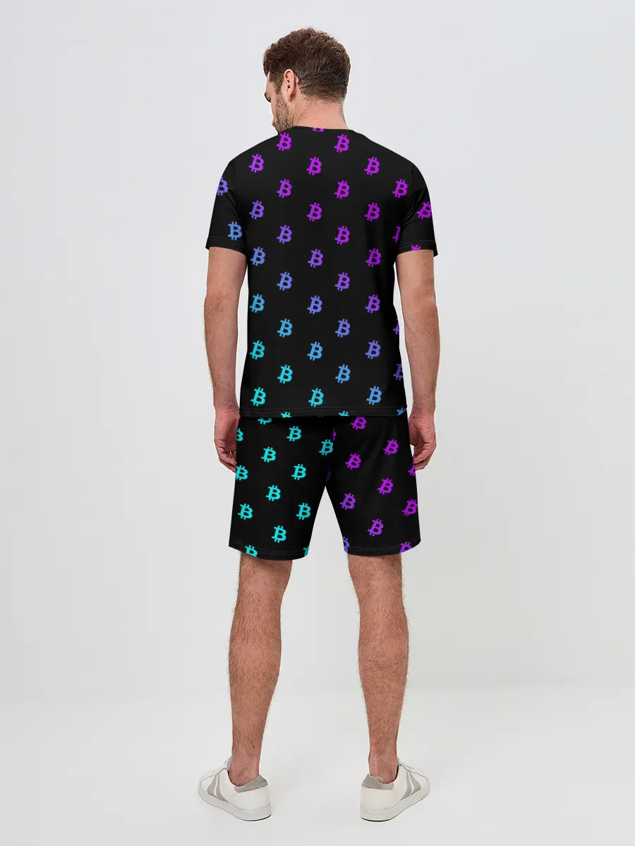 Мужской костюм с шортами / БИТКОИН НЕОН |BITCOIN NEON