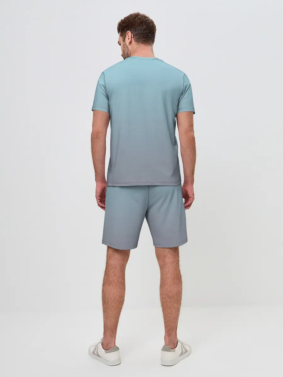 Мужской костюм с шортами / кот с мороженкой