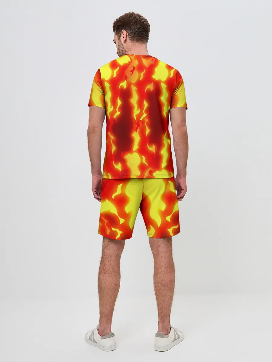 Мужской костюм с шортами / Ты горишь как огонь