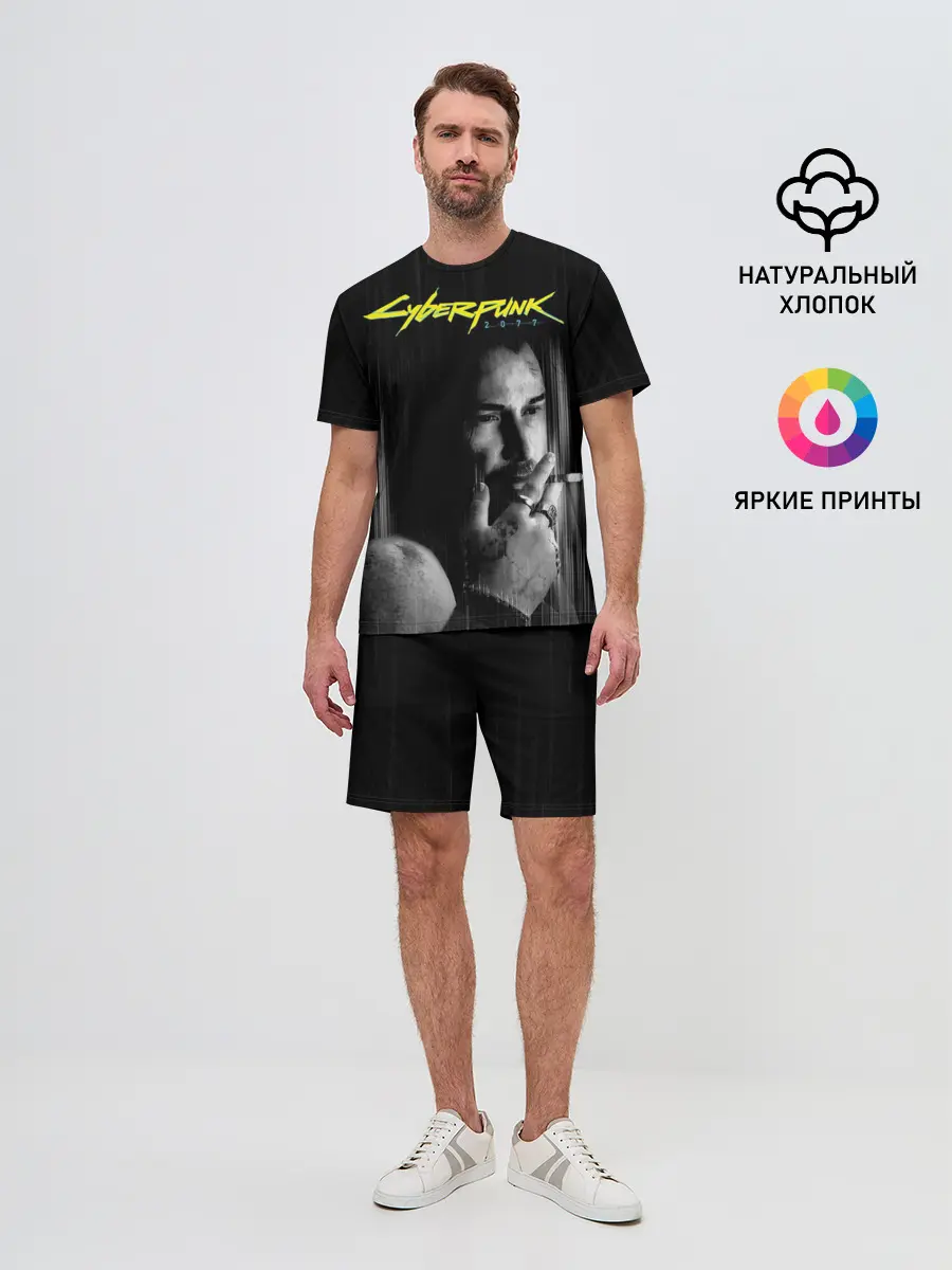 Мужской костюм с шортами / Cyberpunk 2077 | Джонни