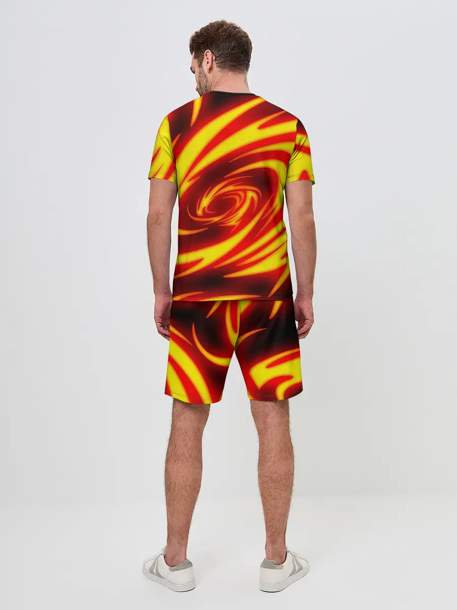 Мужской костюм с шортами / ОГНЕННЫЕ ВОЛНЫ | FIRE STRIPES