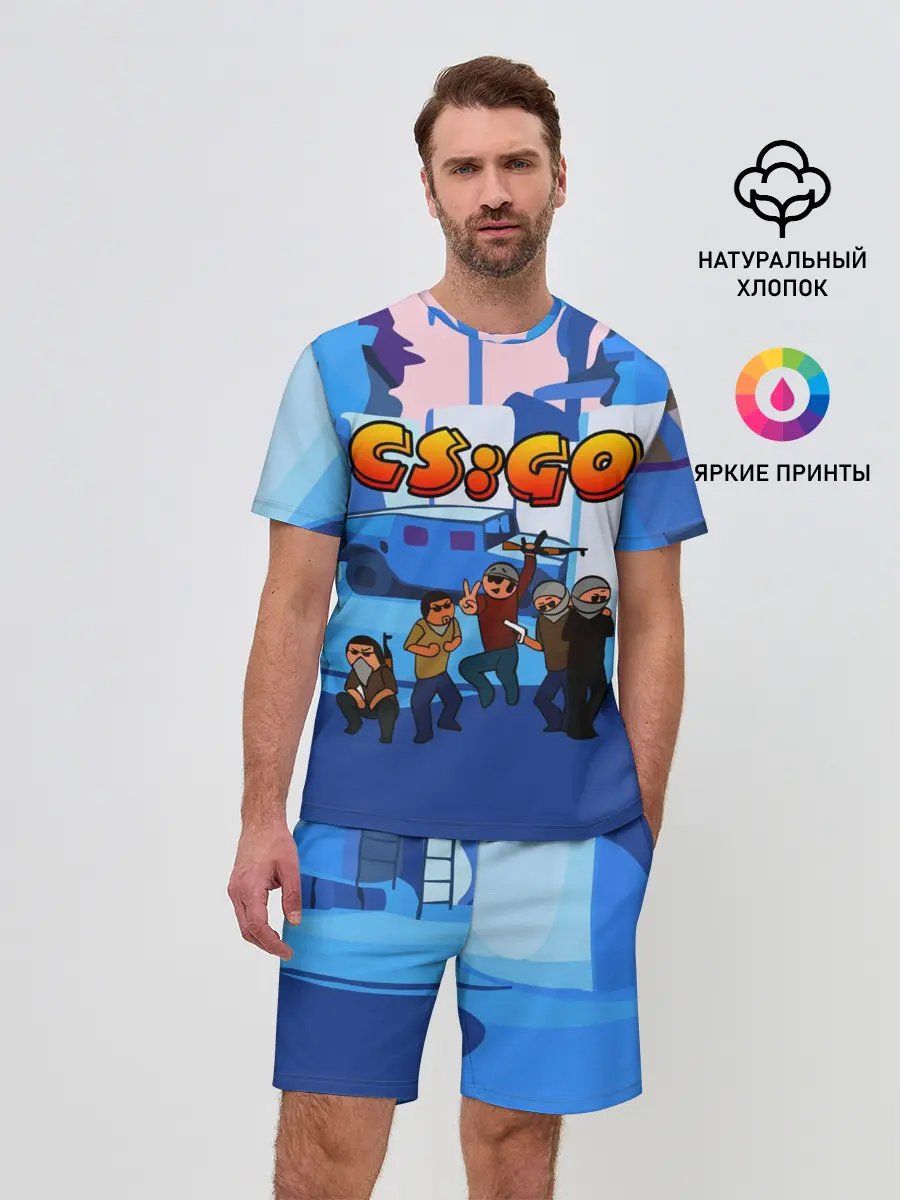Мужской костюм с шортами / CS GO МУЛЬТФИЛЬМ