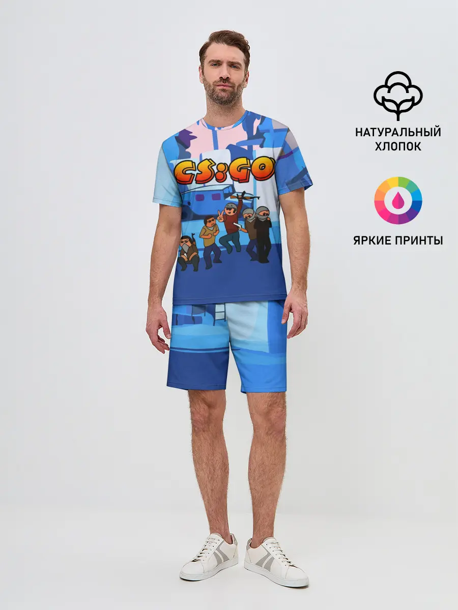 Мужской костюм с шортами / CS GO МУЛЬТФИЛЬМ