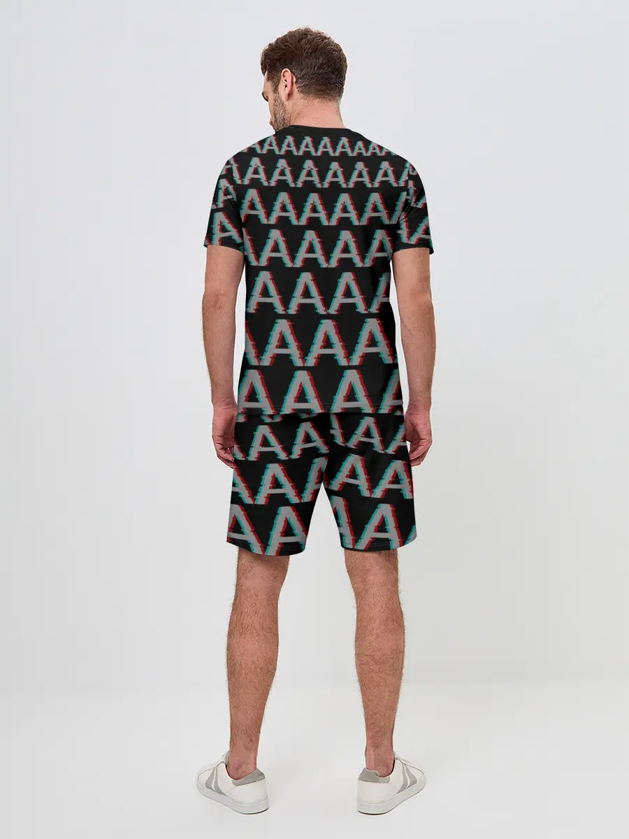 Мужской костюм с шортами / Glitch Panic