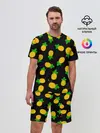 Мужской костюм с шортами / Ананасы
