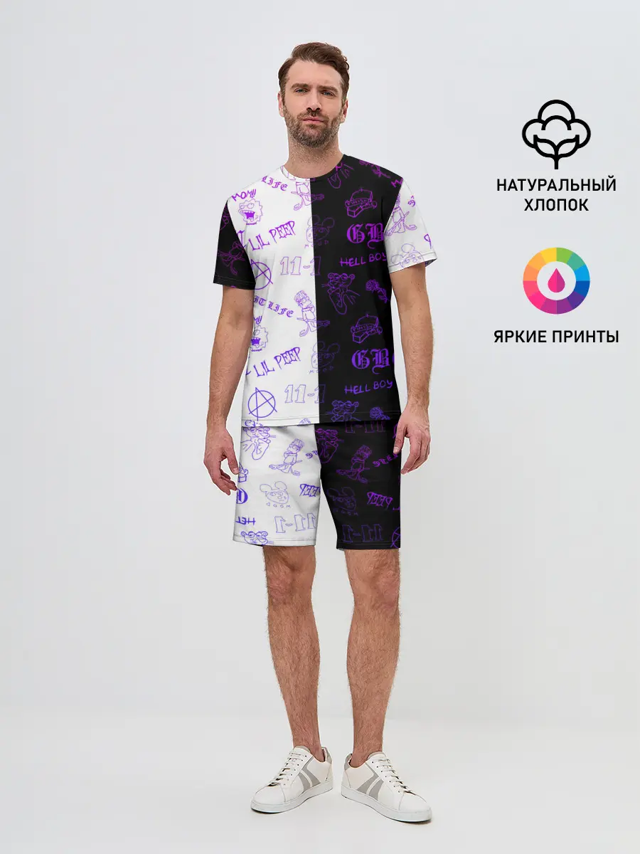 Мужской костюм с шортами / LIL PEEP