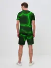 Мужской костюм с шортами / К - 13 зелёная трещина 3D