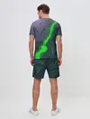 Мужской костюм с шортами / ЗЕЛЕНЫЙ РАЗЛОМ | 3Д РАЗЛОМ