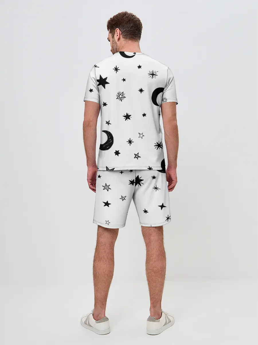 Мужской костюм с шортами / Звездное небо
