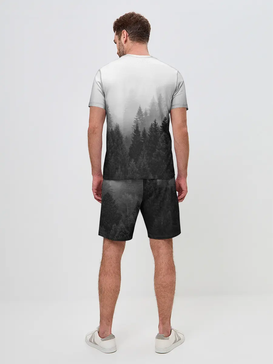 Мужской костюм с шортами / Туманный лес