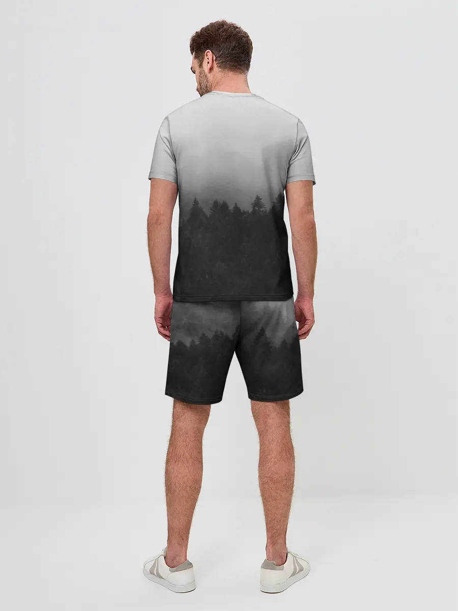Мужской костюм с шортами / Туманный лес