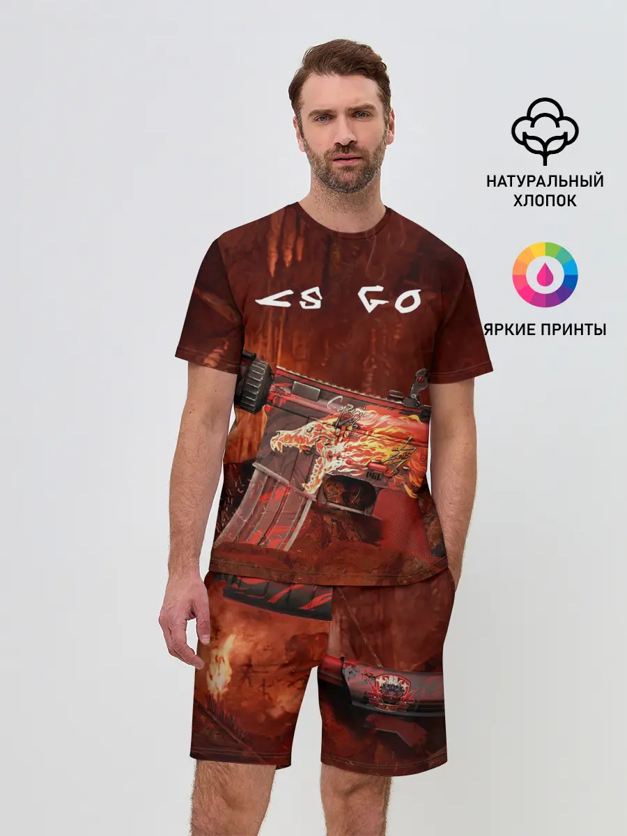 Мужской костюм с шортами / CS GO M4A4 HOWI