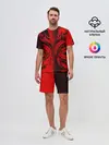 Мужской костюм с шортами / BLACK RED DRAGONS TATOO