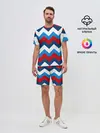 Мужской костюм с шортами / Зигзаг