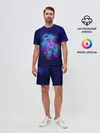 Мужской костюм с шортами / Неоновый Космонавт