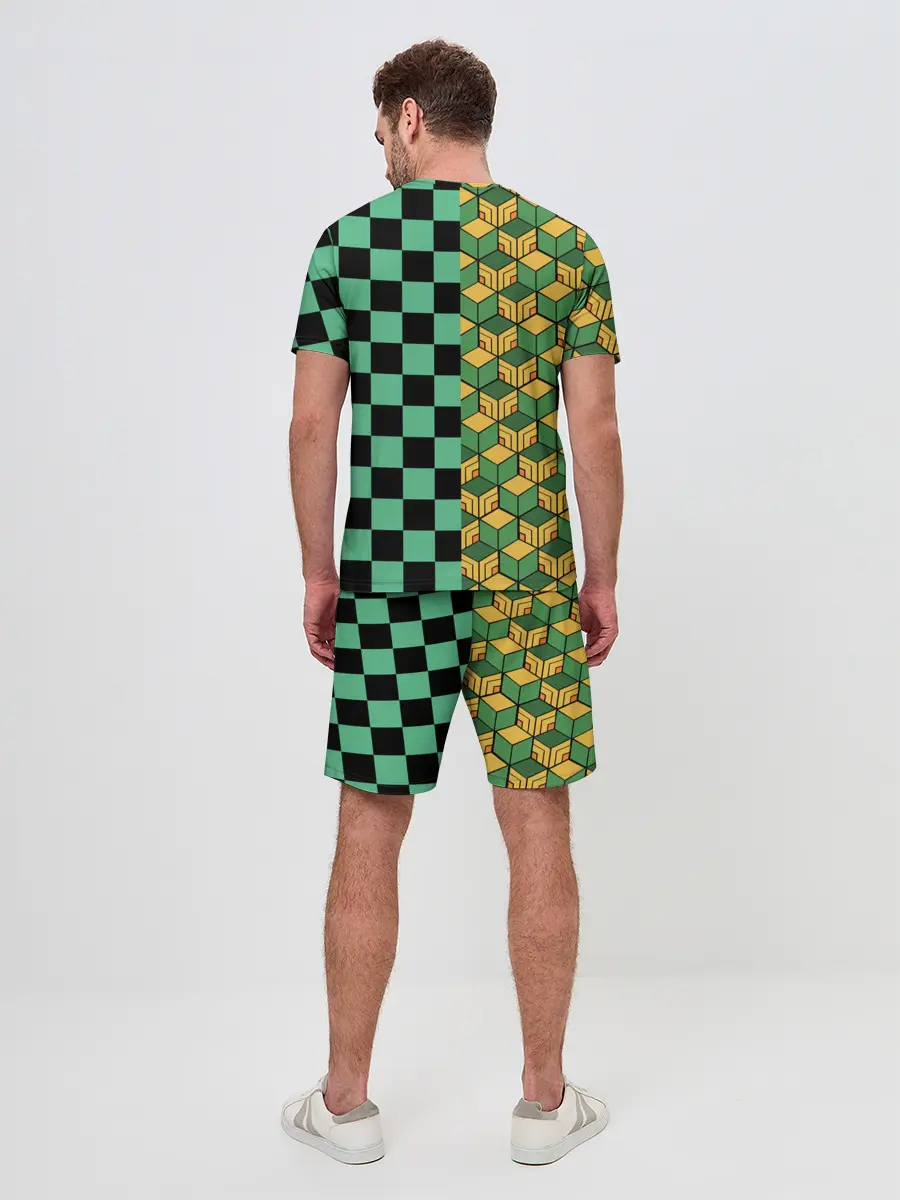 Мужской костюм с шортами / ГИЮ ТОМИОКА | TANJIRO KAMADO