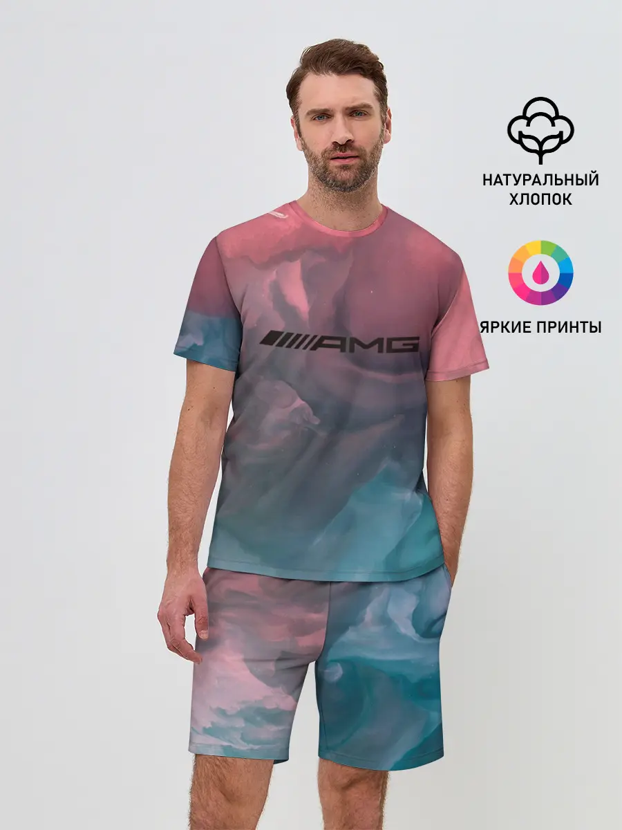 Мужской костюм с шортами / MERCEDES AMG | МЕРСЕДЕС АМГ