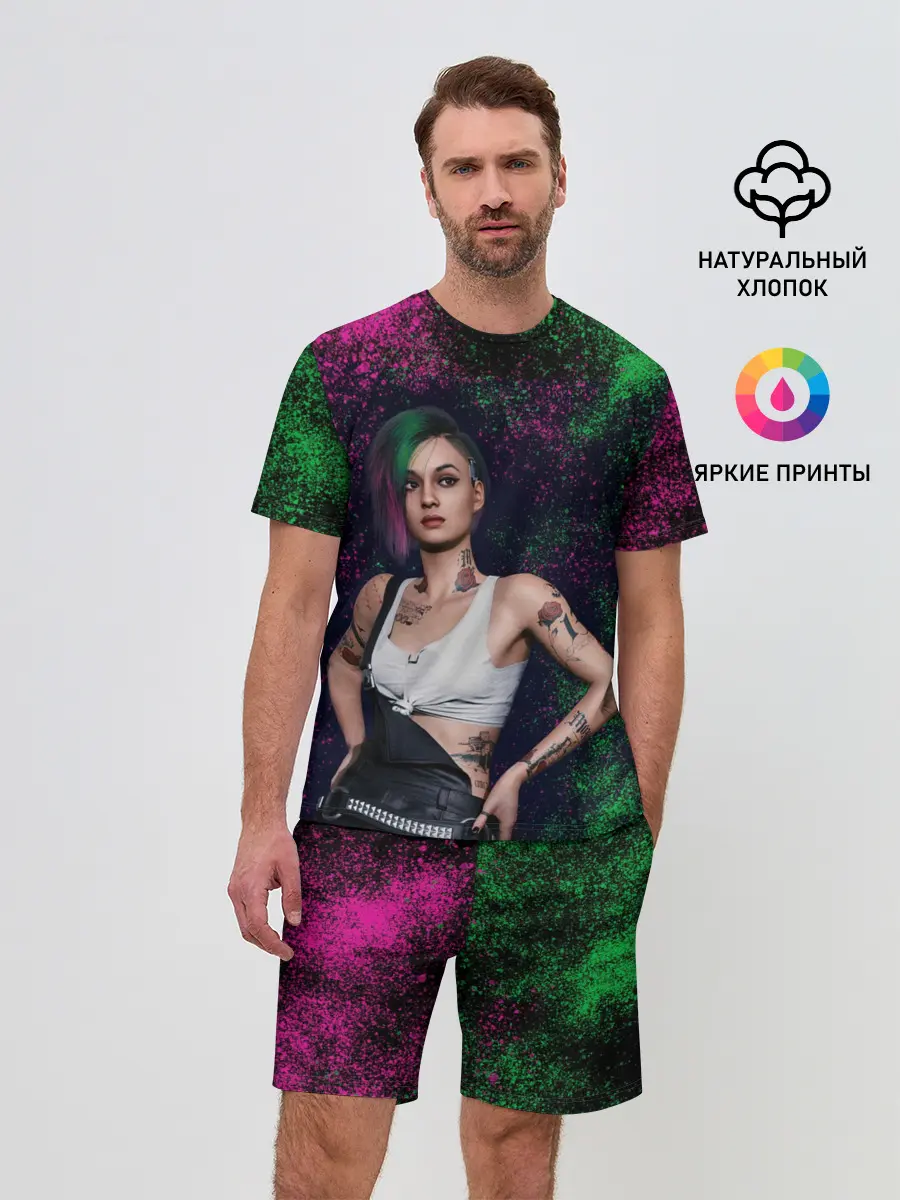 Мужской костюм с шортами / ДЖУДИ АЛЬВАРЕС | CYBERPUNK