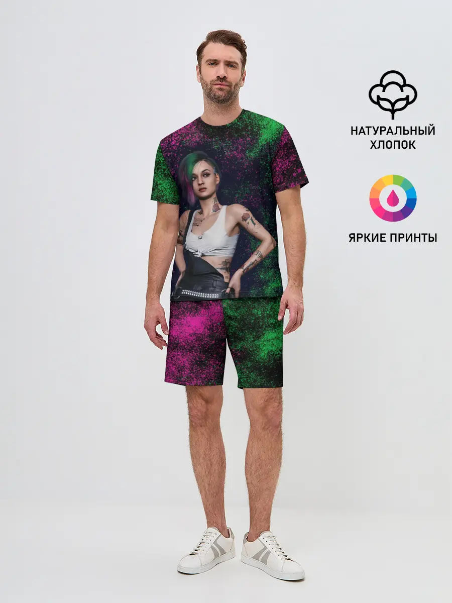 Мужской костюм с шортами / ДЖУДИ АЛЬВАРЕС | CYBERPUNK