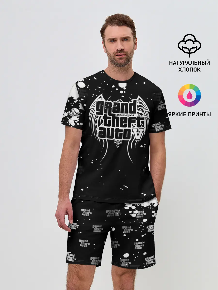 Мужской костюм с шортами / Grand Theft Auto крылья