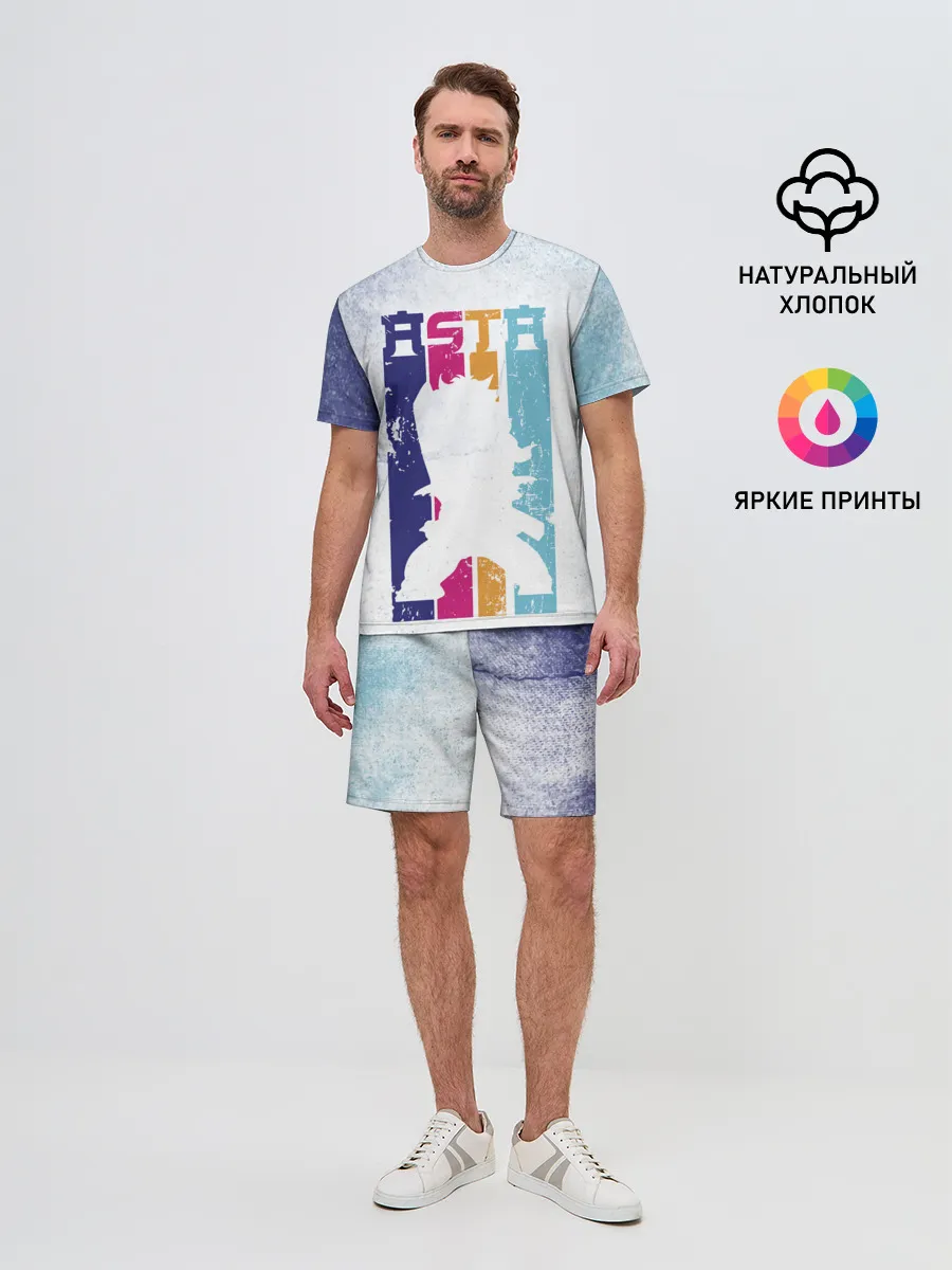 Мужской костюм с шортами / Стена Аста Чёрный клевер