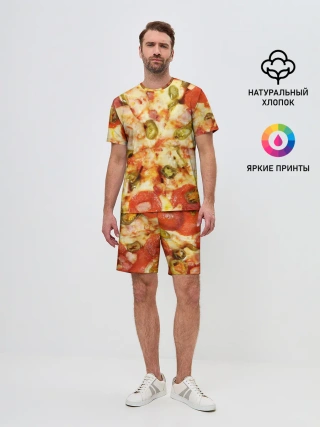 Мужской костюм с шортами / Пицца