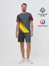 Мужской костюм с шортами / Gray Yellow Style