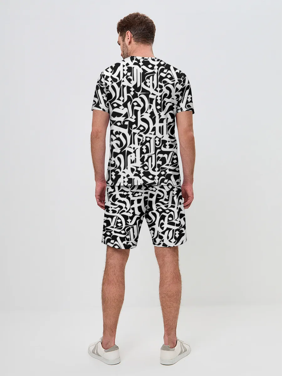 Мужской костюм с шортами / КАЛЛИГРАФИЯ / CALLIGRAPHY