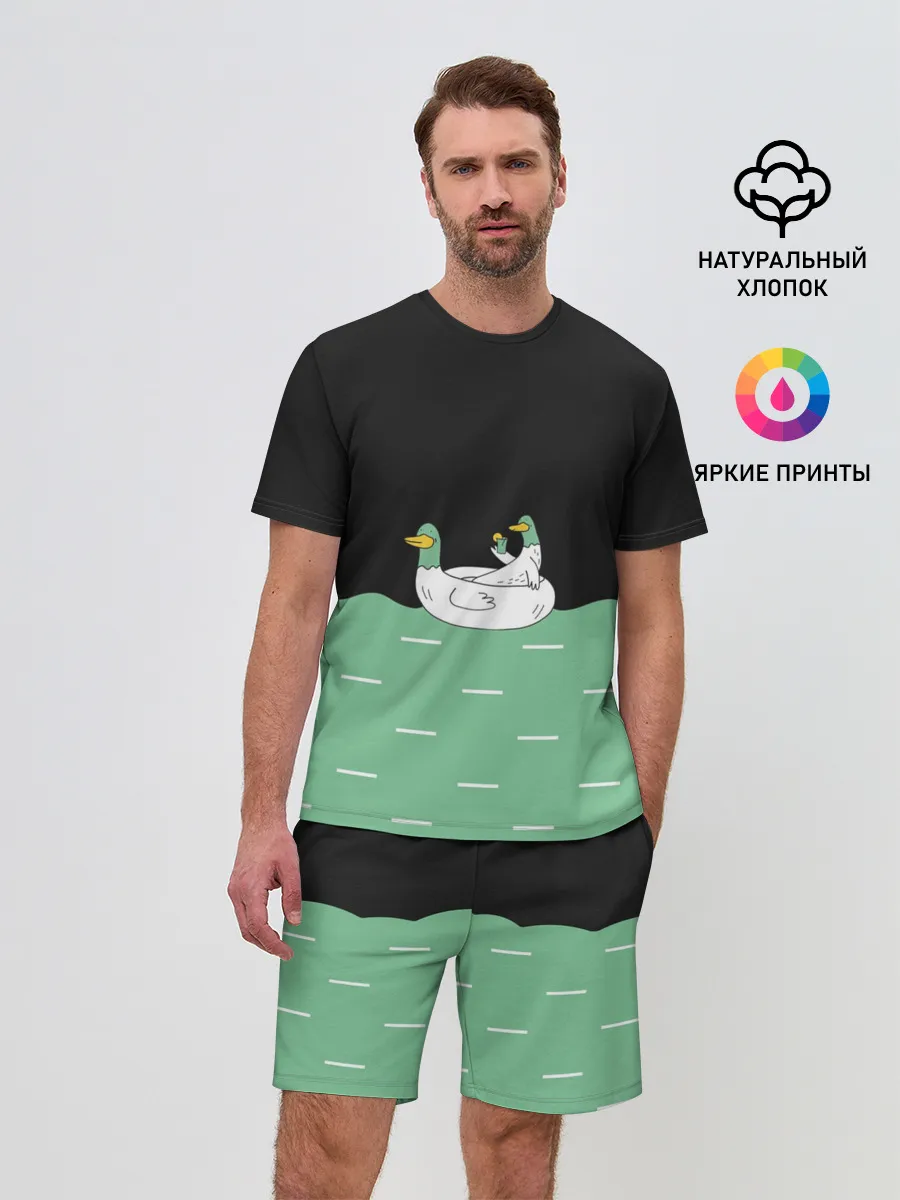 Мужской костюм с шортами / Уточки