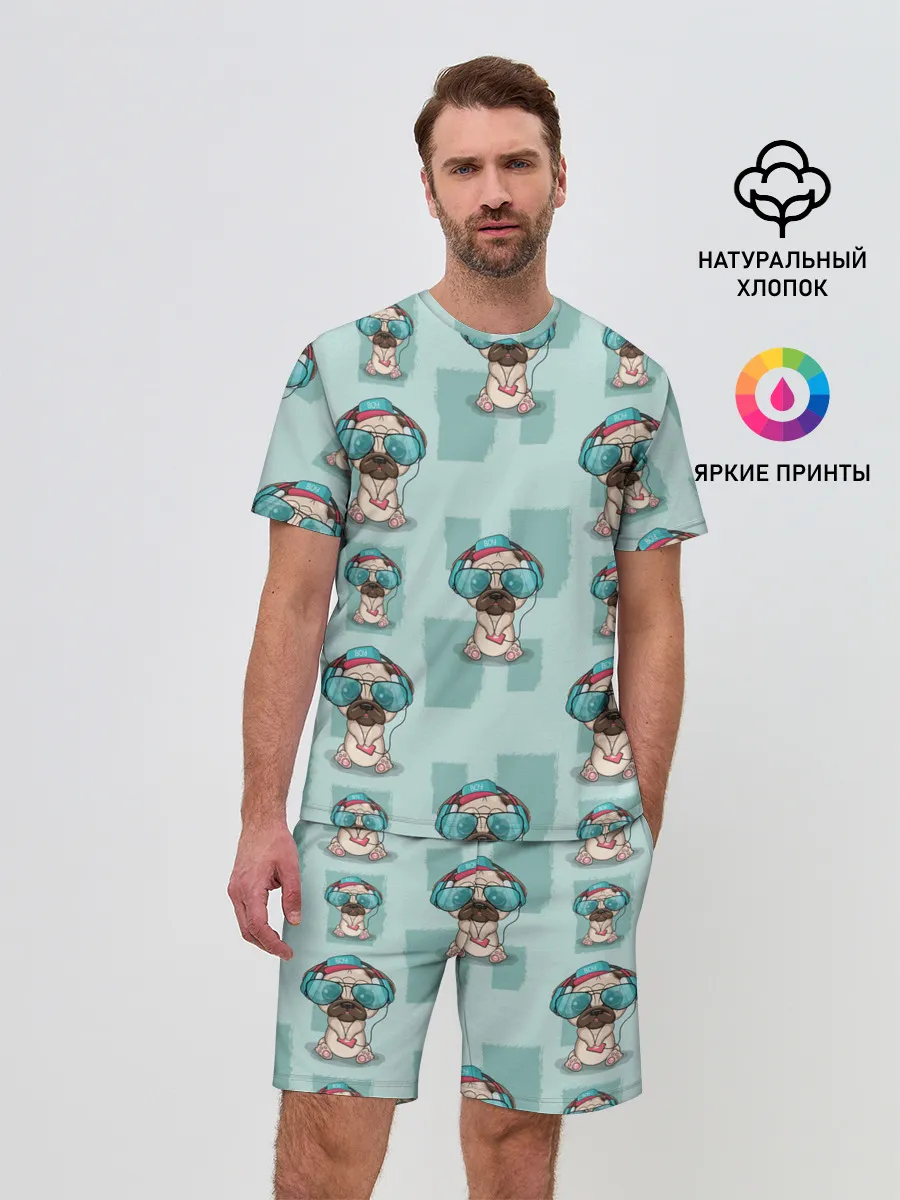 Мужской костюм с шортами / Крутой песик