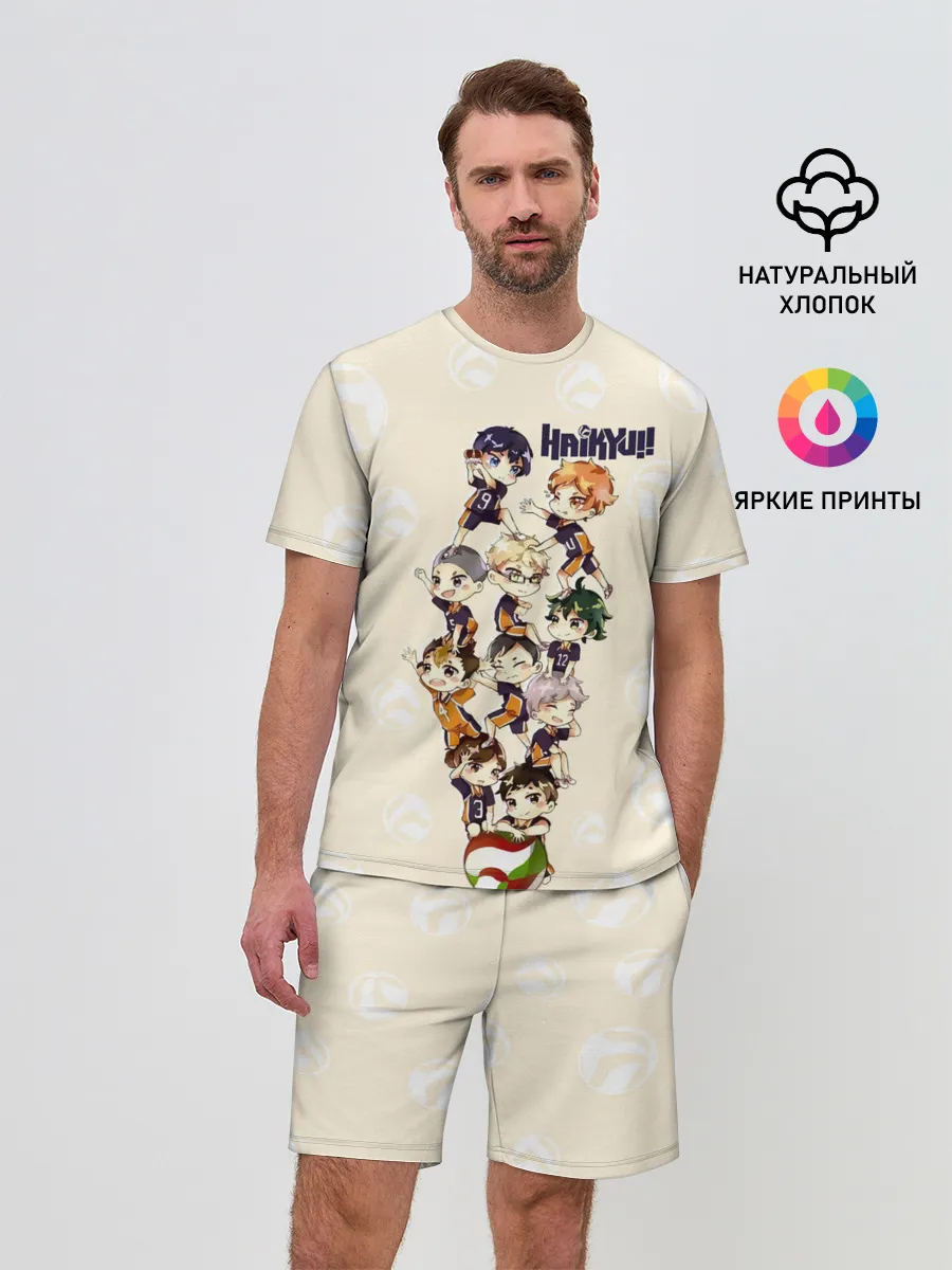 Мужской костюм с шортами / Команда Карасуно | Haikyuu!!