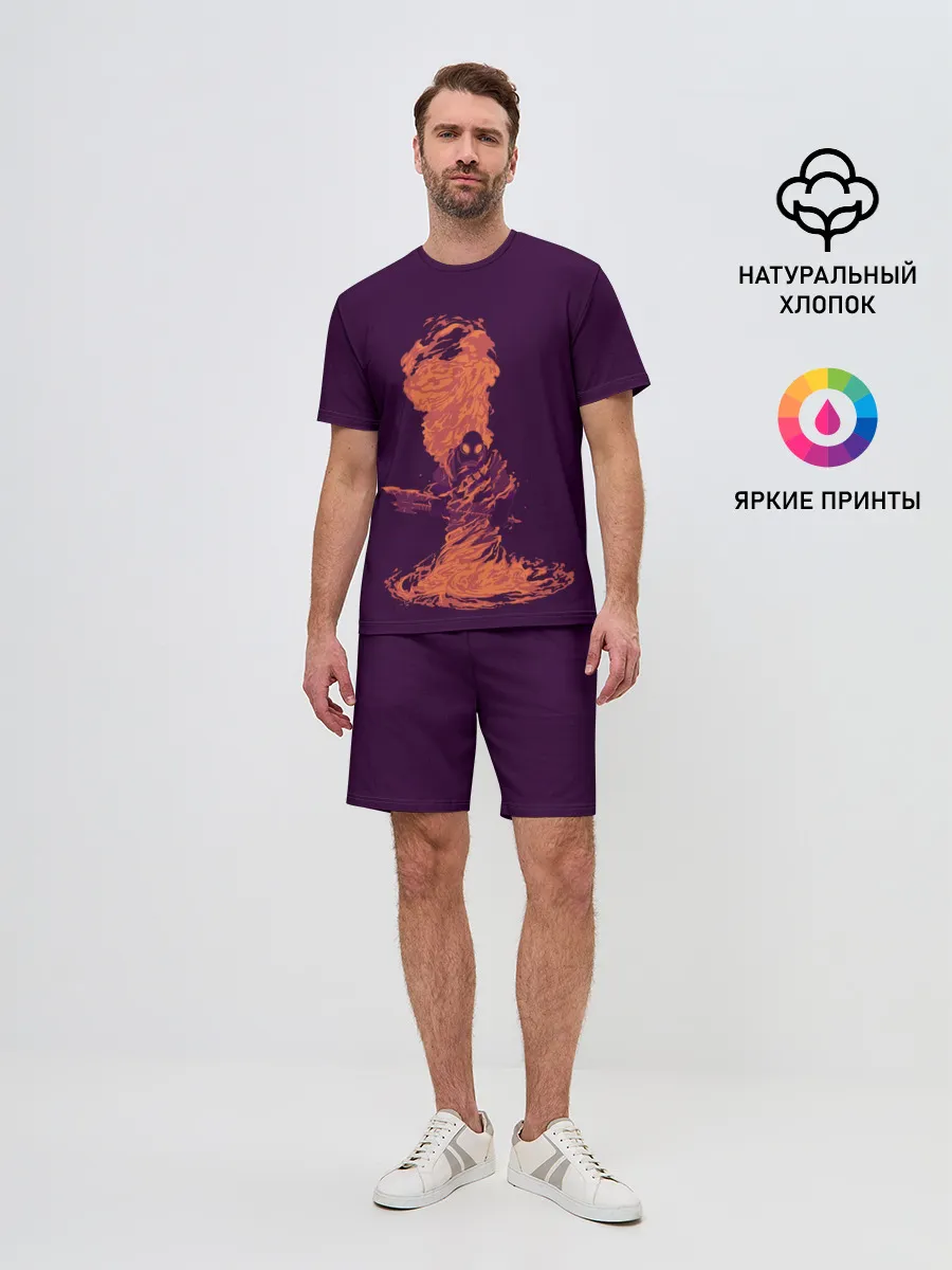 Мужской костюм с шортами / Pyro in fire