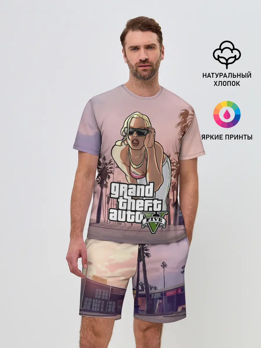 Мужской костюм с шортами / Grand Theft Auto V девушка