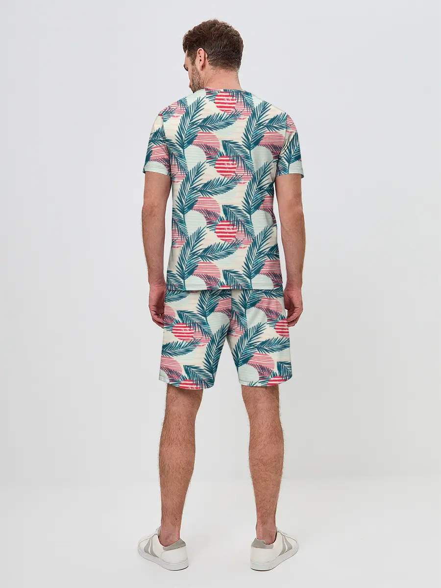 Мужской костюм с шортами / Ретро арт