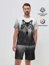 Мужской костюм с шортами / Волк
