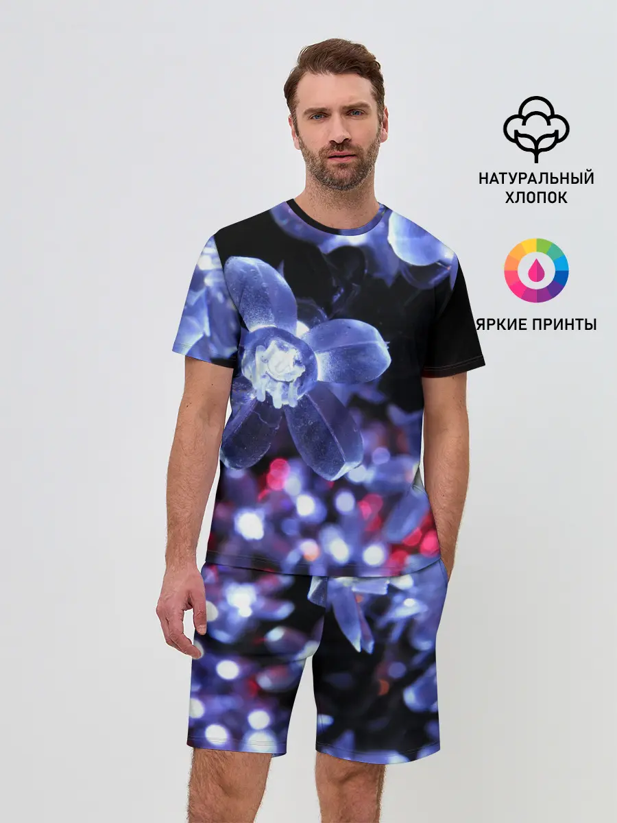 Мужской костюм с шортами / Неоновые цвета