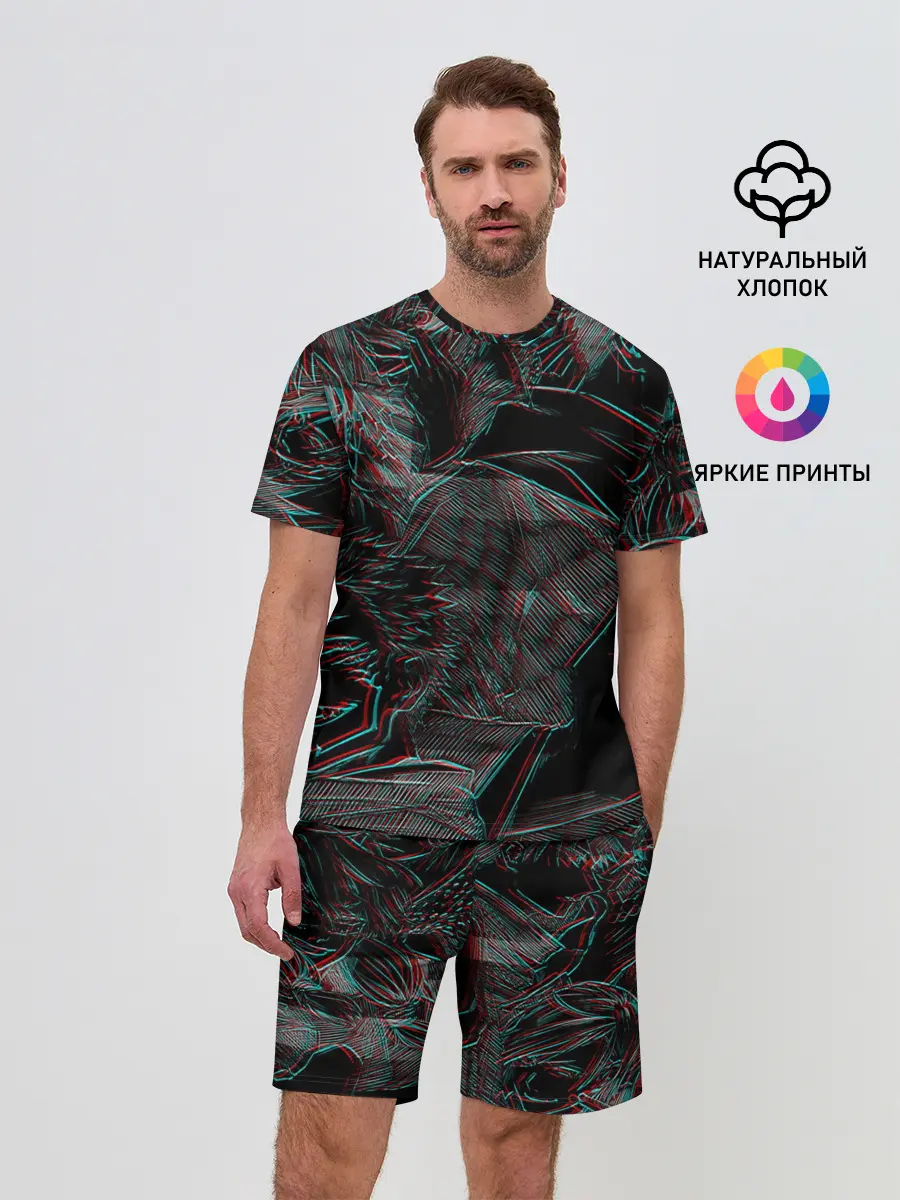 Мужской костюм с шортами / Jujutsu Kaisen | Glitch