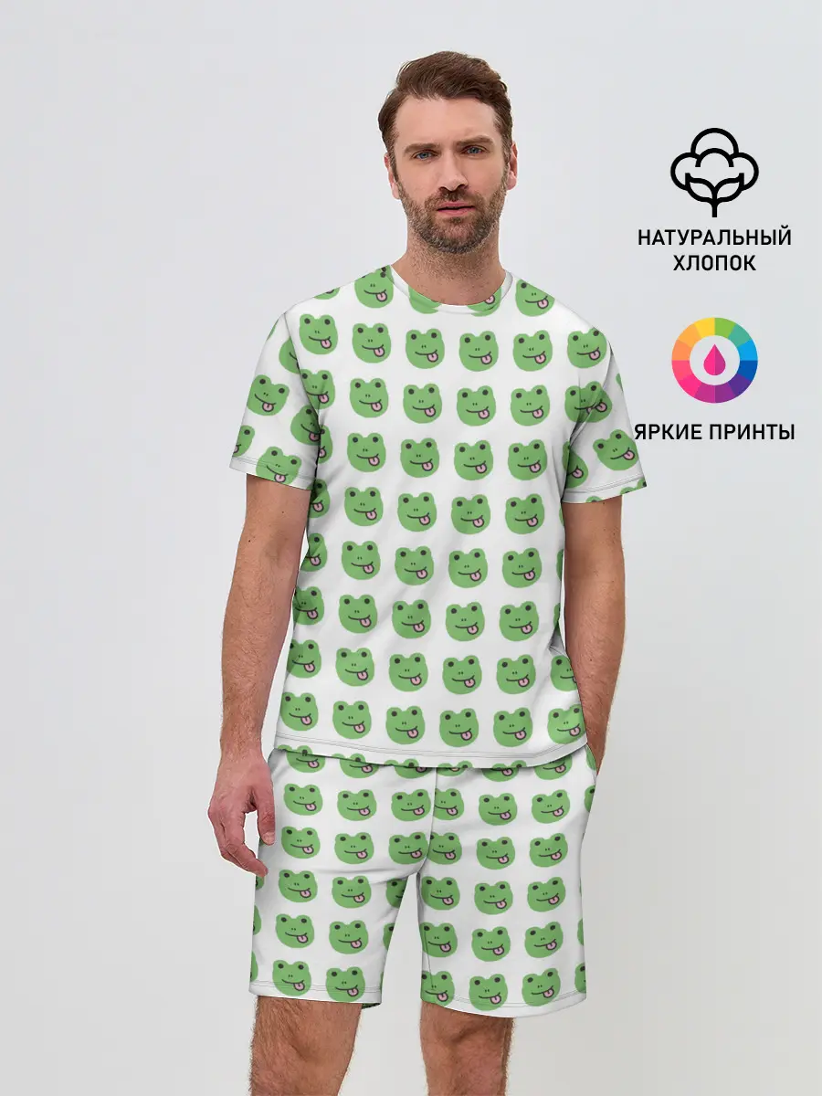 Мужской костюм с шортами / лягушки