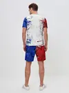 Мужской костюм с шортами / BLUE WHITE & RED