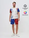 Мужской костюм с шортами / BLUE WHITE & RED