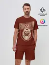 Мужской костюм с шортами / Русский медведь танкист
