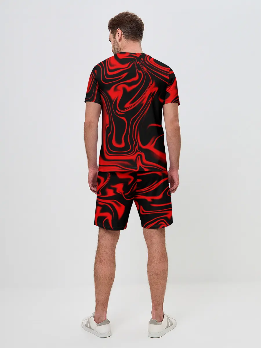 Мужской костюм с шортами / Жидкий градиент